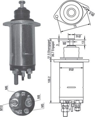 MAGNETI MARELLI Magnetlülitus,starter 940113050305